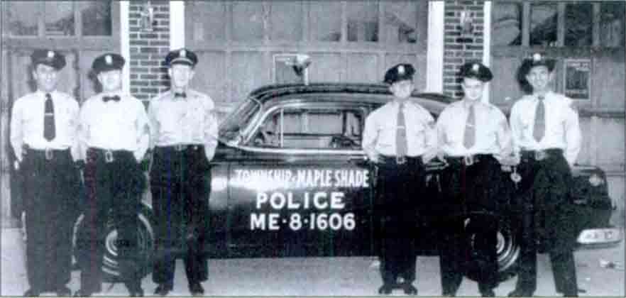 Historic Photo of officers and patrol car